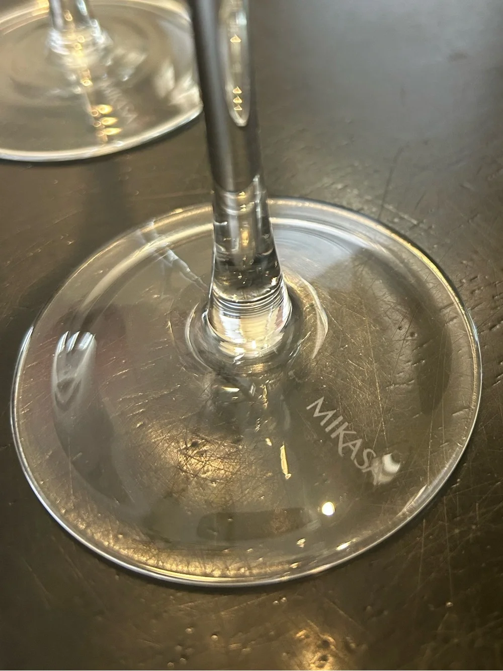 Mikasa Elegant Scroll Champagne Flutes - Set of Two
